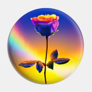 Neon Rose Pin