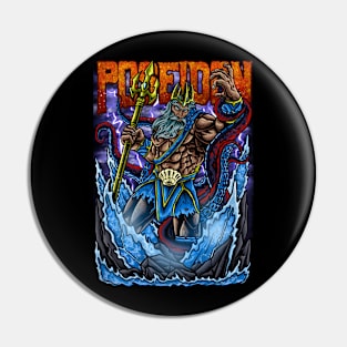 Poseidon Greek God Mithology Pin