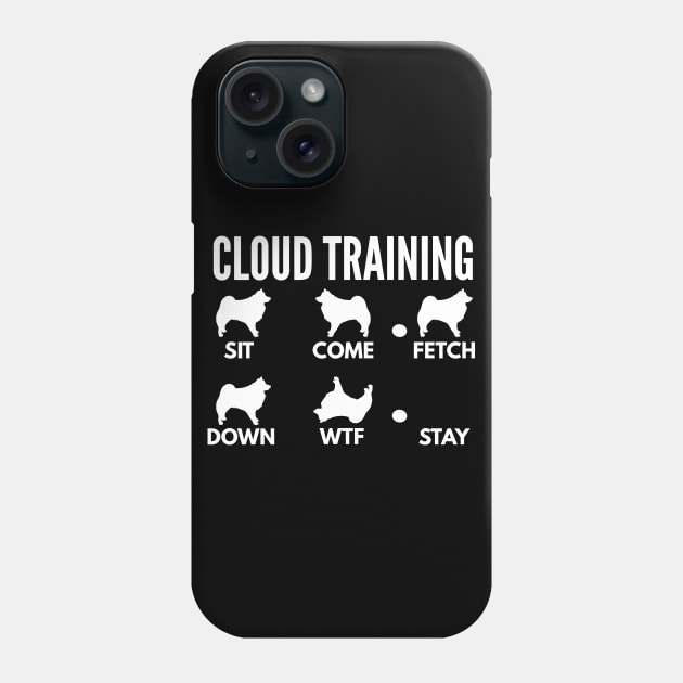 American Eskimo Dog Training Cloud Spitz Tricks Phone Case by DoggyStyles