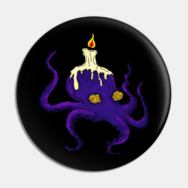 Candle Kraken Pin by JamesCMarshall