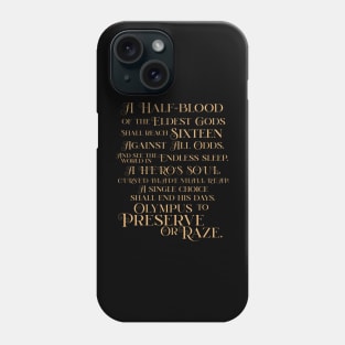 The Prophecy | Percy Jackson and the Olympians Phone Case