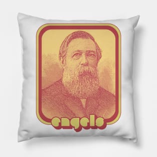 Friedrich Engels // Retro Aesthetic Fan Art Design Pillow