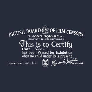 British Board of Film Censors Gives Victim an X T-Shirt