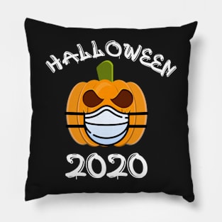 Pumpkin Wearing Mask Halloween 2020 Pillow