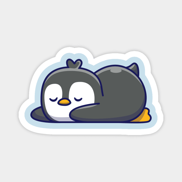 Cute penguin sleeping Magnet by Catalyst Labs