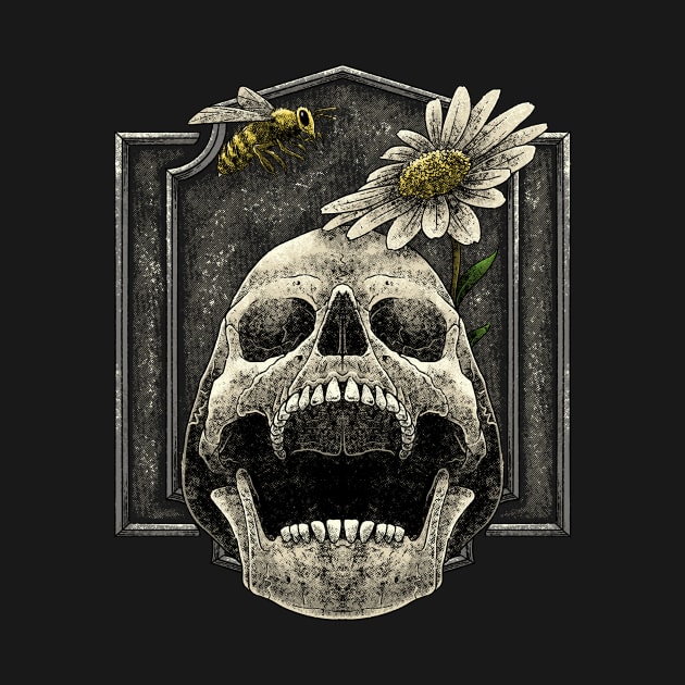 Bee and Skull by snapedsgn