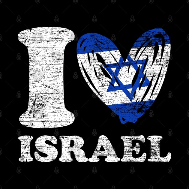 I Love Israel Retro Isreali by ShirtsShirtsndmoreShirts