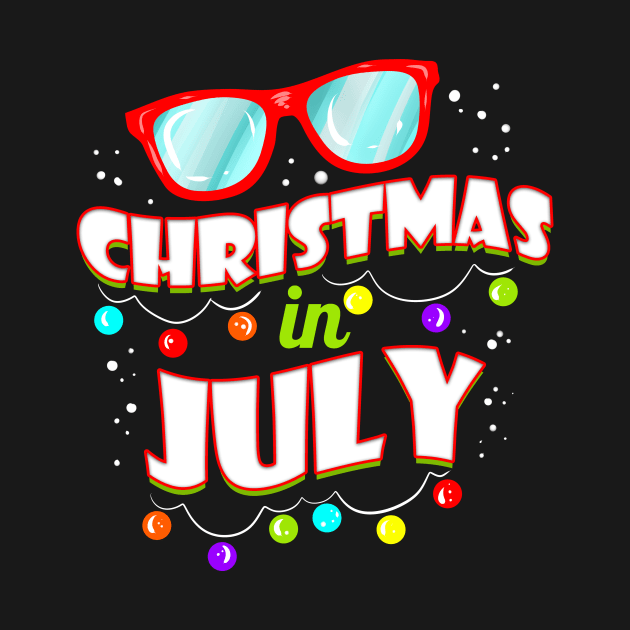 Christmas In July Logo Sunglasses Christmas In July by SinBle