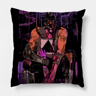 Temperance (Cyberpunk Tarot) Pillow