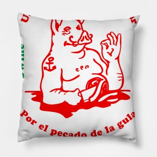 Swine dining Pillow