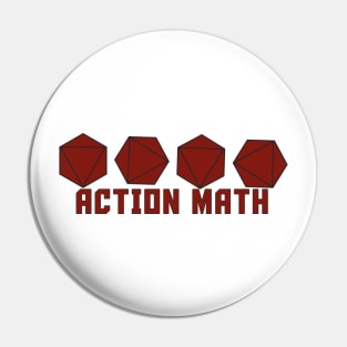 Action Math Pin