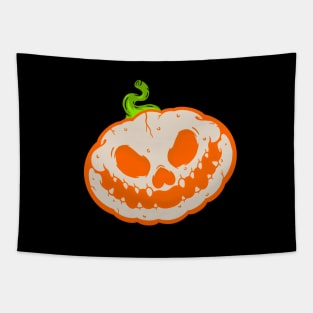 Pumpkin skull Tapestry