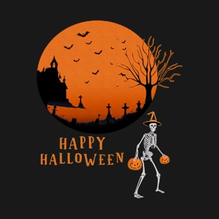Happy Halloween Skeleton T-Shirt