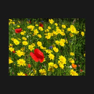 Poppy and Corn Marigolds T-Shirt