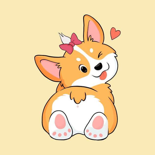 Lady Corgi by Hameo Art