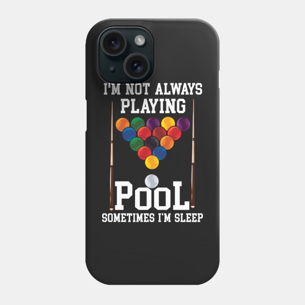 BILLIARDS: Playing Pool Gift Phone Case by woormle