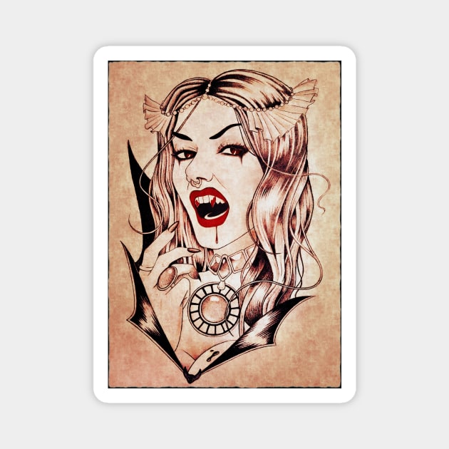 Vampire Queen Magnet by FineAndDandy