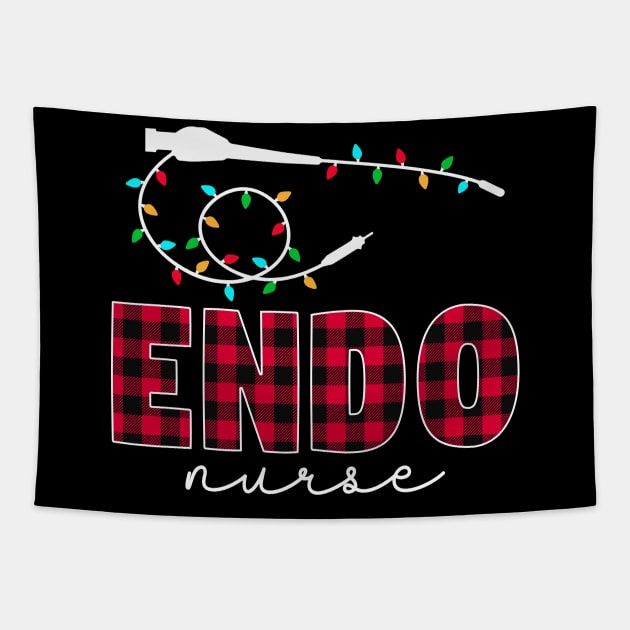 Endo Squad Endoscopy Endo Nurse Tech Christmas Tapestry by Krishnansh W.