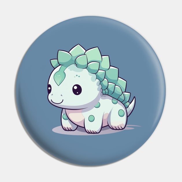 Kawaii Ankylosaurus Pin by Mon Kawaii Lab