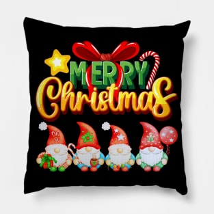 Merry Christmas - Gnome Family Christmas Pillow