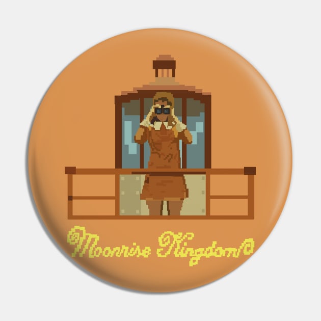 Moonrise Kingdom 8 Bits Pin by Albaricoque