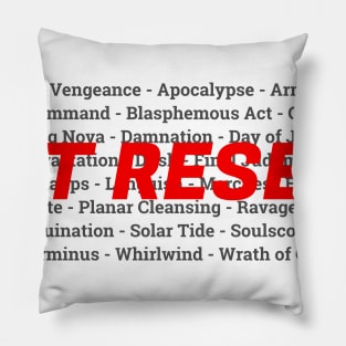Hit Reset! | MTG Board Wipe | Funny Magic the Gathering T-Shirt Pillow