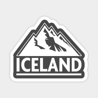 Iceland Mountain T-shirt Magnet