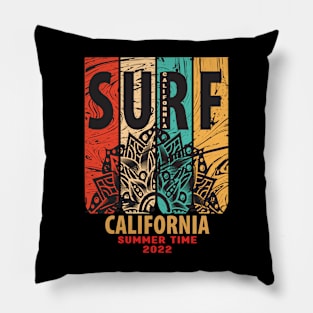 Surf California T-shirt Pillow