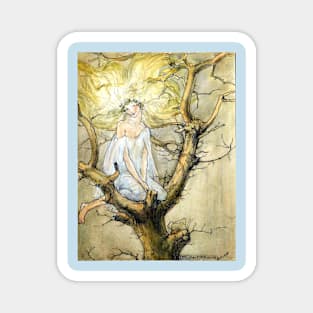 Fairy Girl in a Tree - Florence Anderson Magnet