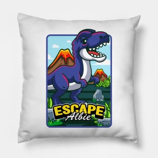 Cute Albertosaurus Dino Cartoon Pillow