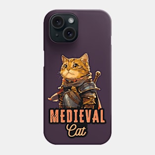 Medieval Cat: Armored Warrior Kitten Phone Case