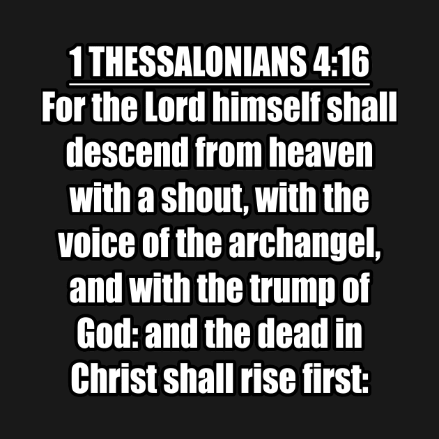 KJV 1 Thessalonians 4:16 by Holy Bible Verses