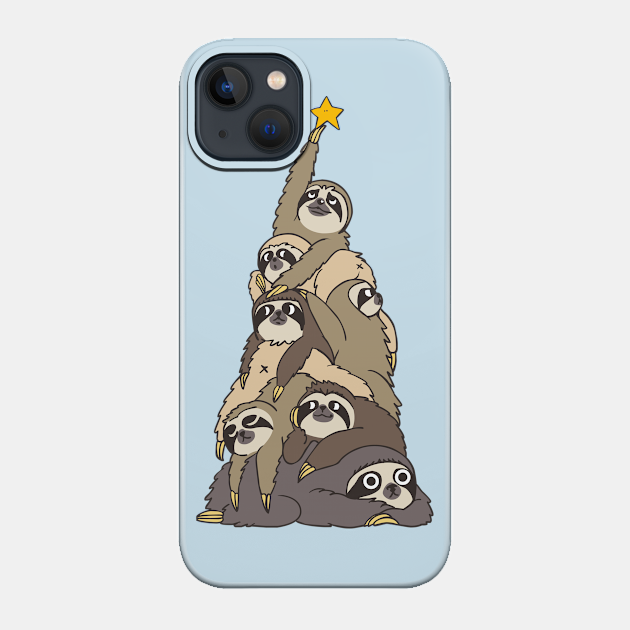 Christmas Tree Sloths - Sloth - Phone Case