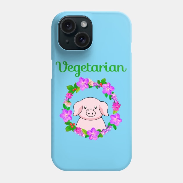 Vegetarian Phone Case by Purrfect