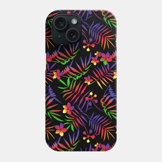 Gradient Tropical Pattern Phone Case by Hmus