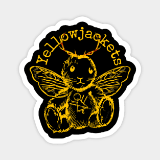 Beary-Hoppy-Antlered-Buzz - Yellowjackets Magnet