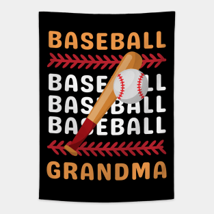 My Favorite Baseball Player Calls Me Grandma Gift for Baseball Grandma Tapestry