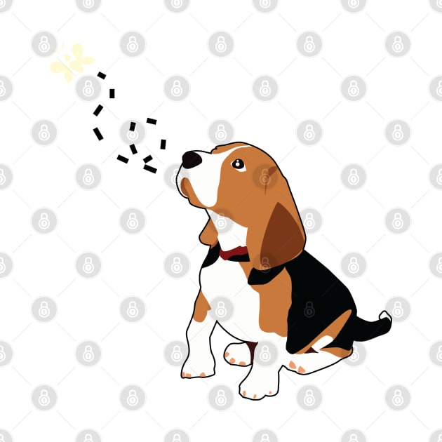 Daydreaming Beagle Puppy by Dearly Mu