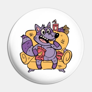 Couch Fastfood P R t shirt Pin