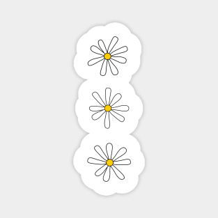 3 Cute Daisies Magnet