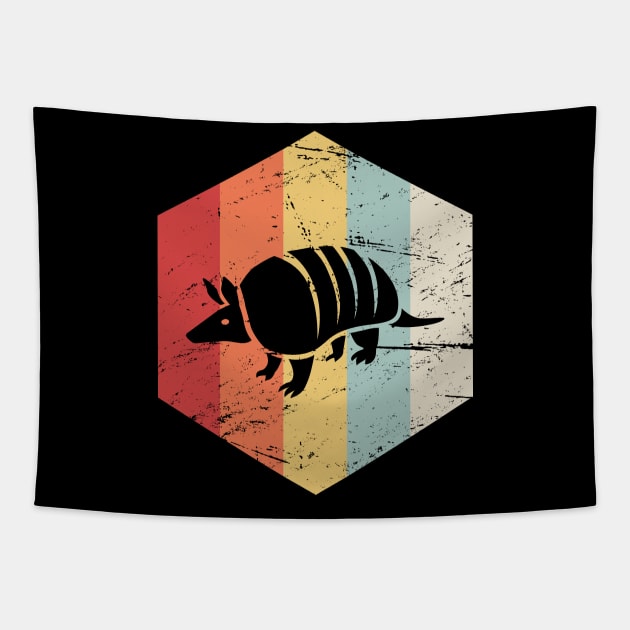 Retro Vintage Armadillo Icon Tapestry by MeatMan