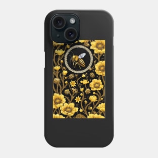 Honey Bee And Flowers Phone Case