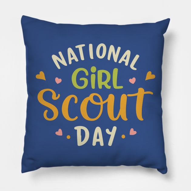 National Girl Scout Day – March Pillow by irfankokabi