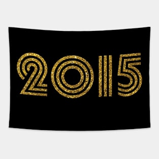 2015 Birth Year Glitter Effect Tapestry