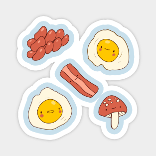 English breakfast illustration Magnet