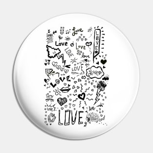 Love love locker doodle Pin