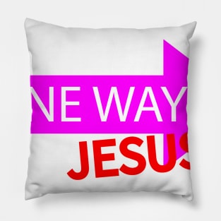 One Way. Jesus Pillow