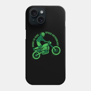 Born to ride motorcycle retro design Phone Case