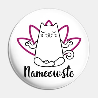 Namaste Cat Pin