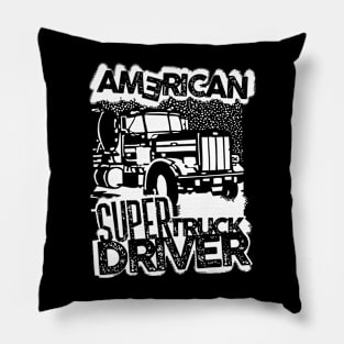 Truck Driver, Super truck driver, Pillow